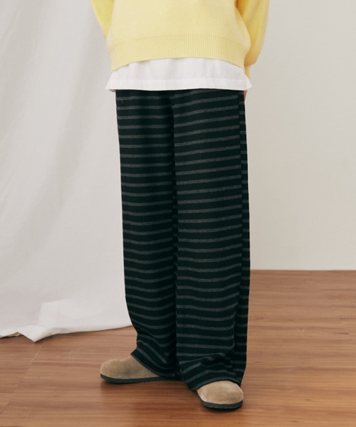 MERLOT(メルロー)の「ボーダーイージーパンツ(その他パンツ・レディース・ブラック/ネイビー・FREE)」の8枚目の写真