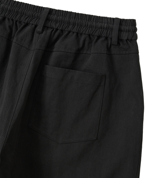 WOOALONG(ウアロン)の「Essential Twill String Banding Wide Pants - BLACK(その他パンツ・レディース・ブラック・SMALL/LARGE)」の5枚目の写真