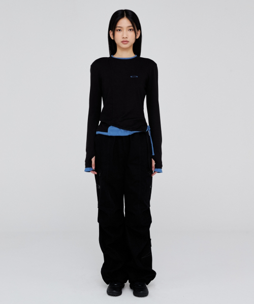 Opening Project（オープニングプロジェクト）の「W Small Logo Layered T Shirt - Black（Tシャツ/カットソー・レディース・その他・FREE）」の10枚目の写真