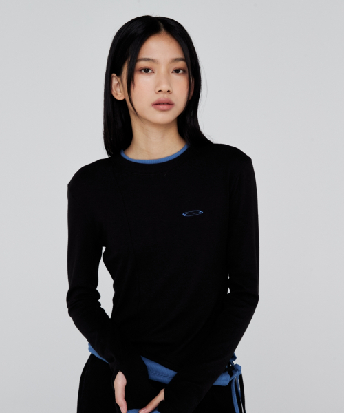 Opening Project（オープニングプロジェクト）の「W Small Logo Layered T Shirt - Black（Tシャツ/カットソー・レディース・その他・FREE）」の15枚目の写真