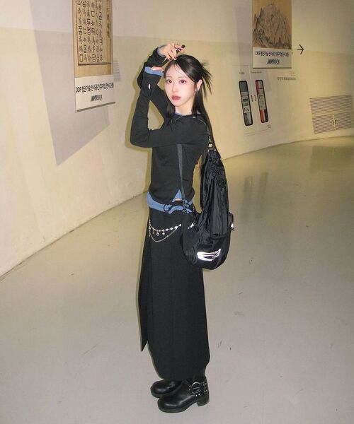 Opening Project（オープニングプロジェクト）の「W Small Logo Layered T Shirt - Black（Tシャツ/カットソー・レディース・その他・FREE）」の18枚目の写真