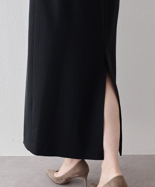 Drawing Numbers（ドローイング ナンバーズ）の「【Drawing Numbers】シャイニーTWストレッチキャミワンピース（ワンピース・レディース・ブラック/ベージュ・38）」の21枚目の写真