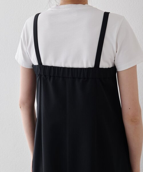 Drawing Numbers（ドローイング ナンバーズ）の「【Drawing Numbers】シャイニーTWストレッチキャミワンピース（ワンピース・レディース・ブラック/ベージュ・38）」の17枚目の写真