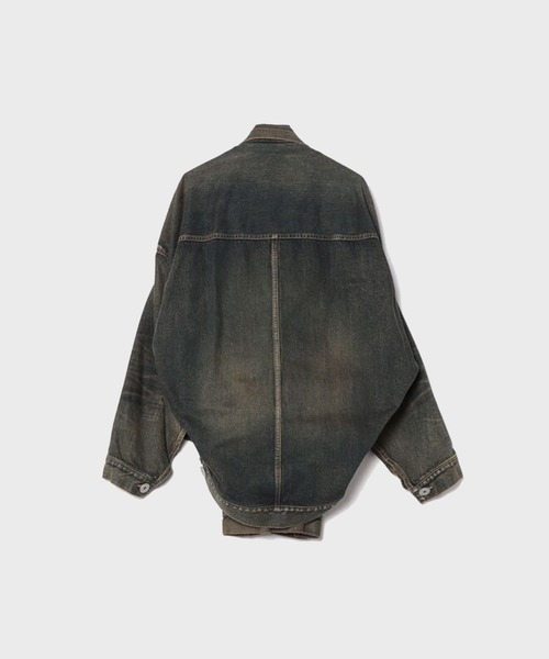 MIHARAYASUHIRO（ミハラヤスヒロ）の「【MIHARAYASUHIRO/ミハラヤスヒロ】FRONT LAYERED DENIM JACKET（ブルゾン・メンズ・インディゴブルー・46/48）」の2枚目の写真