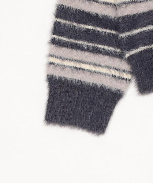 LTR DEPTH（レイターデプス）の「LTR DEPTH/シャギーボーダーニットパーカー（パーカー・レディース・ピンク/ネイビー・LARGE/MEDIUM）」の15枚目の写真