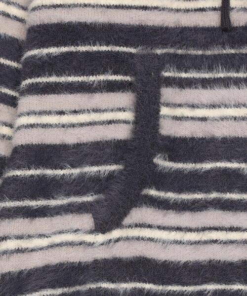 LTR DEPTH（レイターデプス）の「LTR DEPTH/シャギーボーダーニットパーカー（パーカー・レディース・ピンク/ネイビー・LARGE/MEDIUM）」の16枚目の写真