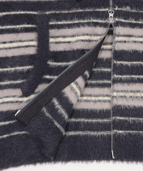 LTR DEPTH（レイターデプス）の「LTR DEPTH/シャギーボーダーニットパーカー（パーカー・レディース・ピンク/ネイビー・LARGE/MEDIUM）」の18枚目の写真