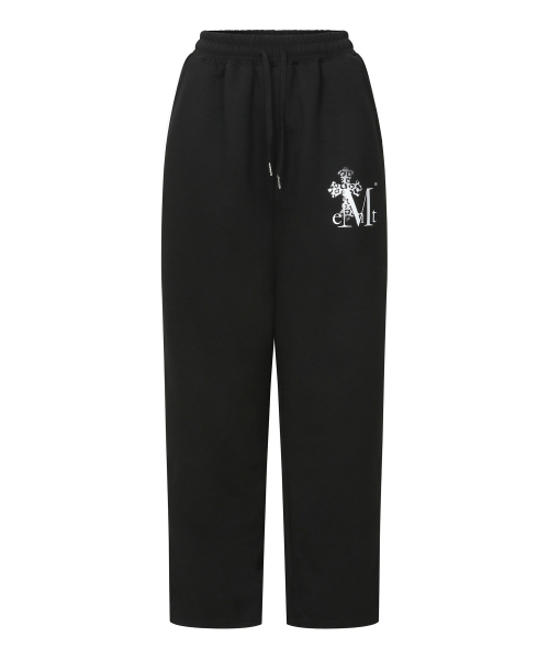 MUCENT(ムセント)の「サハラグラデーションヒョピクロススウェットパンツ 男女共用 (2カラー)(スウェットパンツ・レディース・グレー/ブラック・S)」の4枚目の写真