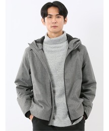 TAKA-Q（タカキュー）の「【ALL WEATHER TEX】タカキュー ウール調 フーデット中綿ブルゾン（ブルゾン・メンズ）」