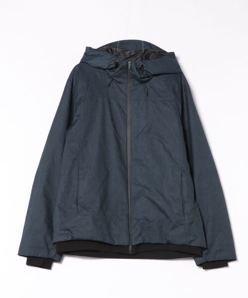 TAKA-Q（タカキュー）の「【ALL WEATHER TEX】タカキュー ウール調 フーデット 中綿 ブルゾン（ブルゾン・メンズ・ネイビー/ライトグレー・MEDIUM/LARGE/X-LARGE/3L）」の5枚目の写真