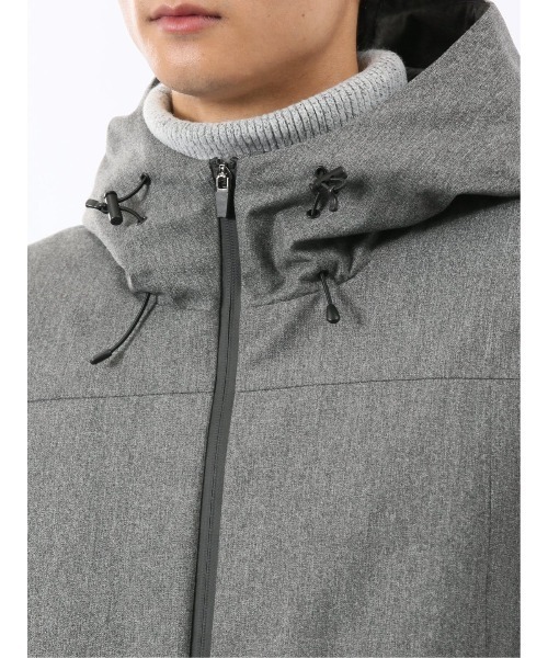 TAKA-Q（タカキュー）の「【ALL WEATHER TEX】タカキュー ウール調 フーデット 中綿 ブルゾン（ブルゾン・メンズ・ネイビー/ライトグレー・MEDIUM/LARGE/X-LARGE/3L）」の20枚目の写真