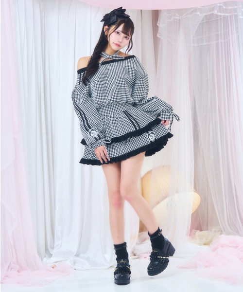 フリルリボンショートブーツ（ブーツ）｜ReAmour（リアムール）の