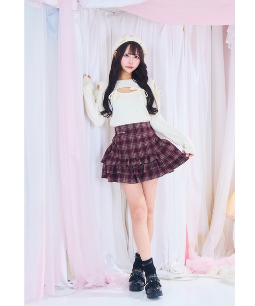 ReAmour(リアムール)の「フリルリボンショートブーツ(ブーツ・レディース・ブラック/ピンク・MEDIUM/LARGE)」の15枚目の写真