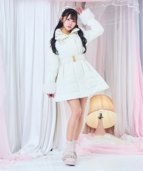 ReAmour（リアムール）の「フリルリボンショートブーツ（ブーツ）」 - WEAR