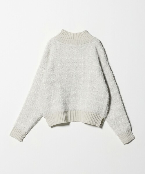A DAY IN THE LIFE UNITED ARROWS（アデイインザライフユナイテッドアローズ）の「フェザー×テープヤーン ツイードライク ハイネックニット ＜A DAY IN THE LIFE＞（ニット/セーター・レディース・オフホワイト/グレー系/ネイビー・FREE）」の17枚目の写真