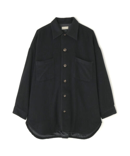 Toironier（トワロニエ）の「Toironier/トワロニエ/WOOL OVER SHIRTS（シャツ/ブラウス・メンズ・ブラック/モカ・F）」の5枚目の写真