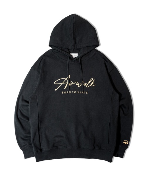 AIRWALK(エアウォーク)の「AIRWALK ロゴフーディー(パーカー・メンズ・ブラック/グレー・M/L/XL)」の3枚目の写真
