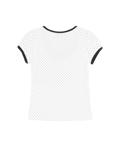 HIGH SCHOOL DISCO(ハイスクールディスコ)の「パフスリーブドットリボンショートスリーブTシャツホワイト(Tシャツ/カットソー・レディース・その他・FREE)」の3枚目の写真