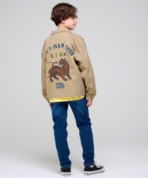 KRIFF MAYER Kid's Collection（クリフメイヤーキッズコレクション）の「スーベニアベトジャン（ミリタリージャケット・キッズ・ベージュ/ブラック/オリーブ・150/140/130/120/170/160）」の13枚目の写真