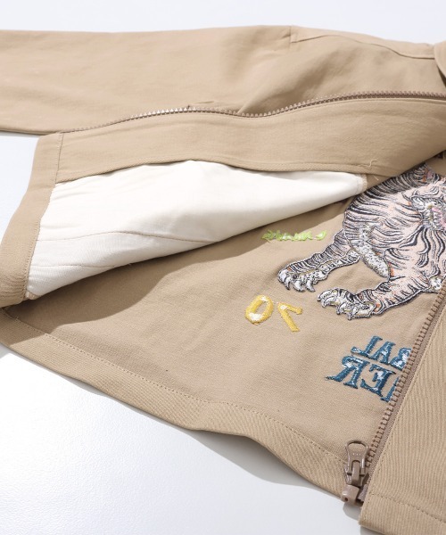 KRIFF MAYER Kid's Collection（クリフメイヤーキッズコレクション）の「スーベニアベトジャン（ミリタリージャケット・キッズ・ベージュ/ブラック/オリーブ・150/140/130/120/170/160）」の22枚目の写真