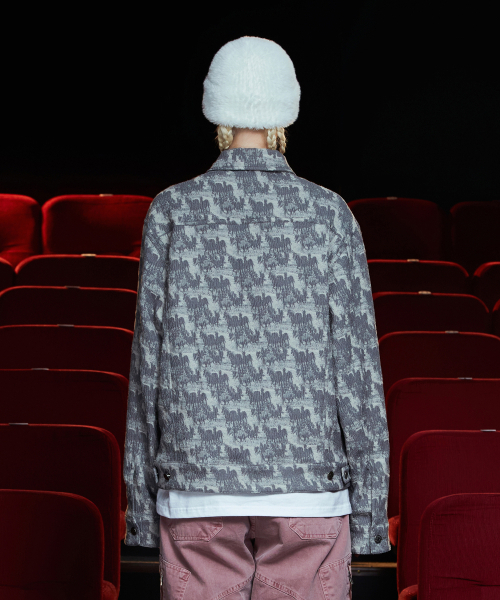 UNALLOYED(アナロイド)の「ウェーブジャカードジャケット / グレー(デニムジャケット・レディース・その他・MEDIUM/LARGE)」の3枚目の写真
