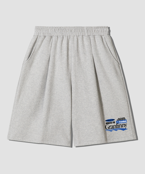 GRANFINNY(グランフィニ)の「プラン グラン ワンタック バミューダ ショートパンツ - メランジ(その他パンツ・レディース・グレー・SMALL/LARGE)」の1枚目の写真