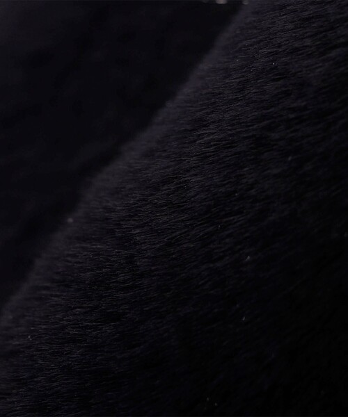 SHIPS（シップス）の「SHIPS Primary Navy Label:フェイク ファー ノーカラー ハーフ コート（ノーカラーコート・レディース・ベージュ系その他/ネイビー・ONE SIZE）」の11枚目の写真