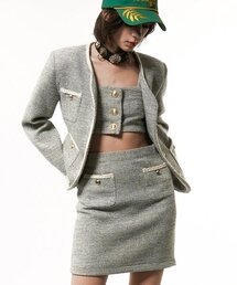 UNTAGE（アンテージ）の「ゴールドボタンブークレツイードジャケット(WOMAN)_UTO-FB55（その他アウター）」