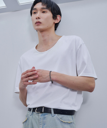 DRAW FIT（ドローフィット）の「Silket Cotton U-neck T-shirt [WHITE]（Tシャツ/カットソー）」