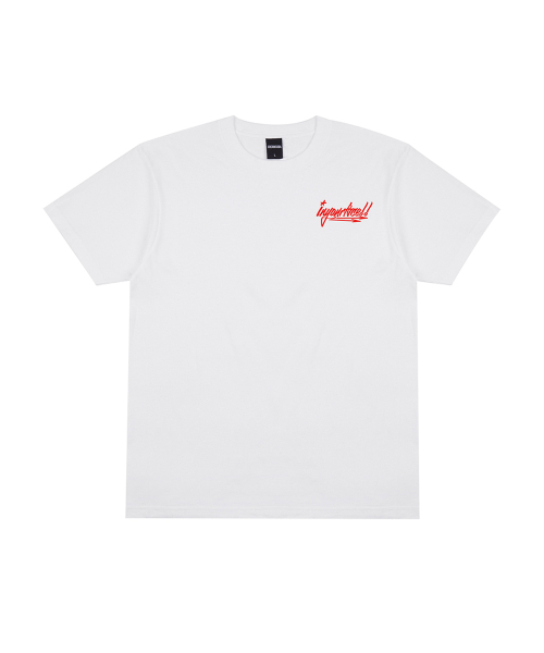 CREAM SODA LAB(クリームソーダラボ)の「バスケットボールレッスン.1 半袖Tシャツ ホワイト レッド(Tシャツ/カットソー・レディース・その他・MEDIUM/LARGE/X-LARGE/XX-LARGE)」の1枚目の写真