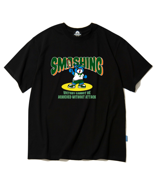 TRIPSHION(トリップション)の「スマッシングベア グラフィックTシャツ - ブラック(Tシャツ/カットソー・メンズ・その他・LARGE/MEDIUM/X-LARGE)」の1枚目の写真