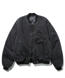 URBANSTOFF（アーバンストッフ）の「ガーメントダイ春ボンバージャケット（チャコール）（MA-1）」