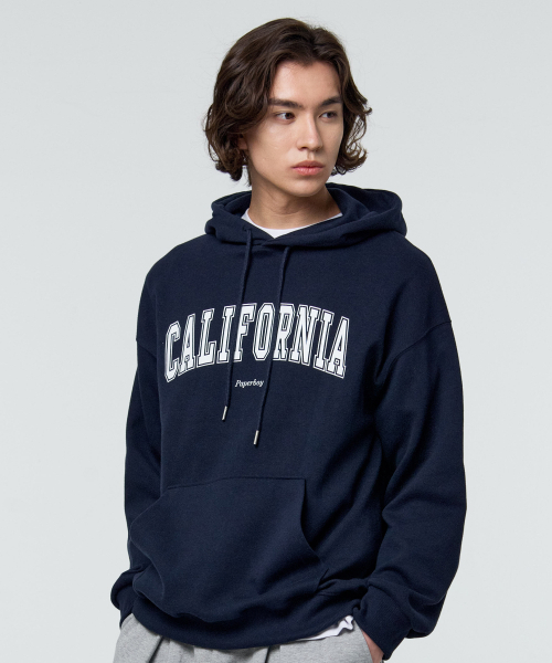 PAPERBOY(ペーパーボーイ)の「カリフォルニアフードパーカー-ネイビー(パーカー・レディース・その他・SMALL/MEDIUM/LARGE)」の4枚目の写真