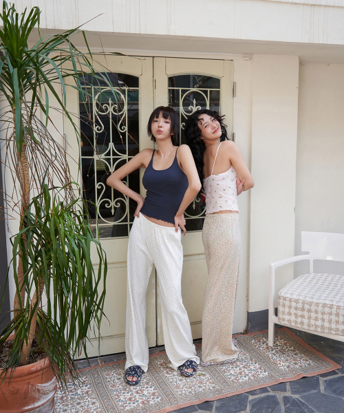 LANGER（ランガー）の「[PALACE] ribbon banding pants_3Colors（スウェットパンツ・レディース・イエロー/Beige/アイボリー・FREE）」の7枚目の写真