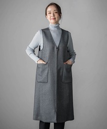 la.f…（ラエフ）の「ウールツイードボンディングジャンスカ（ワンピース）」