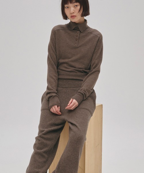 TODAYFUL(トゥデイフル)の「Cashmere Easy Pants(その他パンツ・レディース・モカ/チャコールグレー・36inch/38inch)」の5枚目の写真