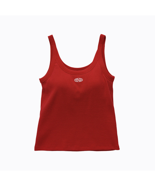 Track Logo Reversible Waffle Sleeveless_Red