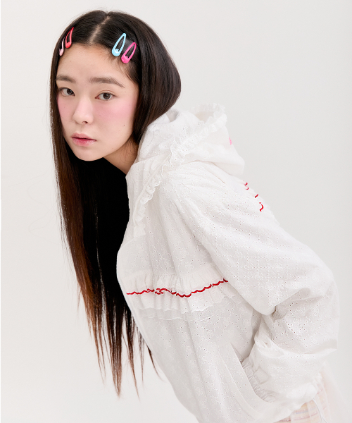 NEFNEF(ネフネフ)の「lace frill jumper_white(その他アウター・レディース・その他・FREE)」の2枚目の写真