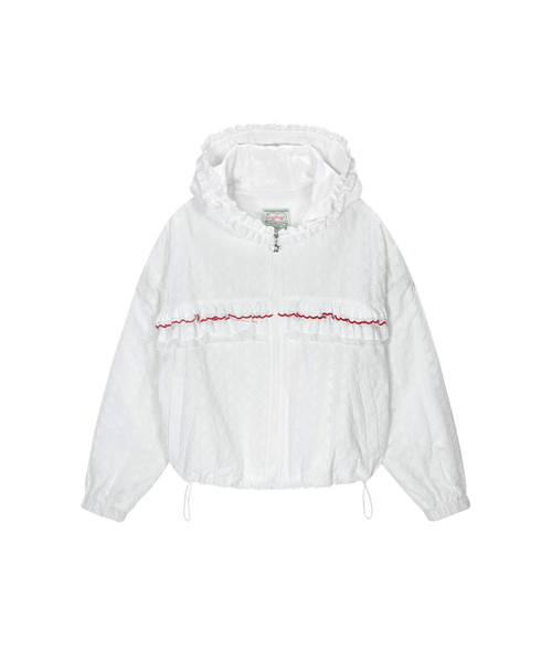 NEFNEF(ネフネフ)の「lace frill jumper_white(その他アウター・レディース・その他・FREE)」の7枚目の写真