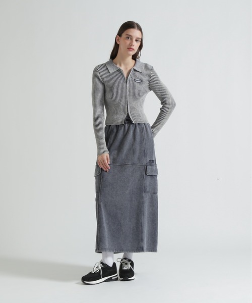 AVIREX（アヴィレックス）の「VINTAGE WASH WAPPEN KINT CARDIGAN（ニット/セーター・レディース・ブルー/ブラック・M/S）」の7枚目の写真