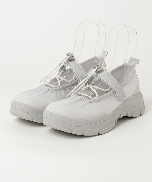 ROCKFISH WEATHERWEAR（ロックフィッシュウェザーウェア）の「[Rockfish Weatherwear/ロックフィッシュ ウェザーウェア] FLATFORM STRING ベルクロスニーカー（スニーカー・レディース・ブラック/ライトグレー・23.5/24/24.5/25）」の4枚目の写真