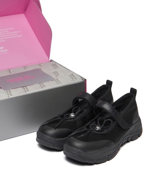 ROCKFISH WEATHERWEAR（ロックフィッシュウェザーウェア）の「[Rockfish Weatherwear/ロックフィッシュ ウェザーウェア] FLATFORM STRING ベルクロスニーカー（スニーカー・レディース・ブラック/ライトグレー・23.5/24/24.5/25）」の6枚目の写真