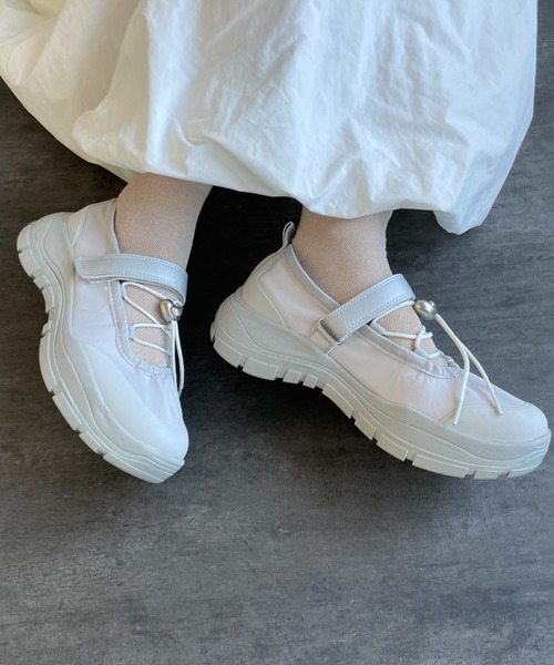 ROCKFISH WEATHERWEAR（ロックフィッシュウェザーウェア）の「[Rockfish Weatherwear/ロックフィッシュ ウェザーウェア] FLATFORM STRING ベルクロスニーカー（スニーカー・レディース・ブラック/ライトグレー・23.5/24/24.5/25）」の21枚目の写真