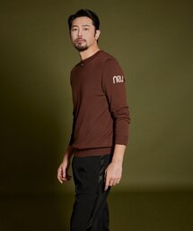 NEU GOLF（エヌイーユーゴルフ）の「WINDPROOF SWEATER - BROWN（ニット/セーター）」