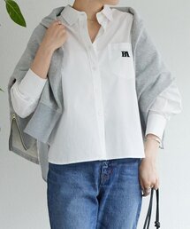 BEARDSLEY | 刺繍入りショートシャツ(シャツ/ブラウス)