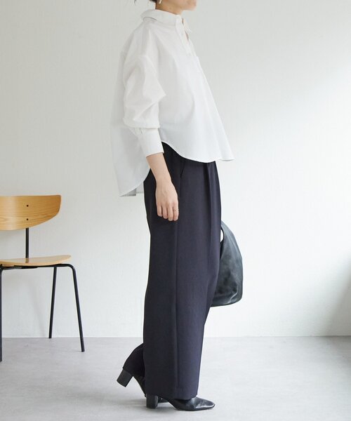 BEARDSLEY（ビアズリー）の「刺繍入りショートシャツ（シャツ/ブラウス・レディース・ブルー/ホワイト・FREE）」の10枚目の写真