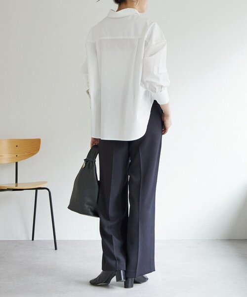 BEARDSLEY（ビアズリー）の「刺繍入りショートシャツ（シャツ/ブラウス・レディース・ブルー/ホワイト・FREE）」の11枚目の写真