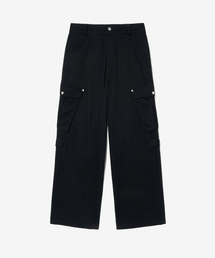 ECORR（エコル）の「コットンワイドカーゴパンツ_ブラック（その他パンツ）」