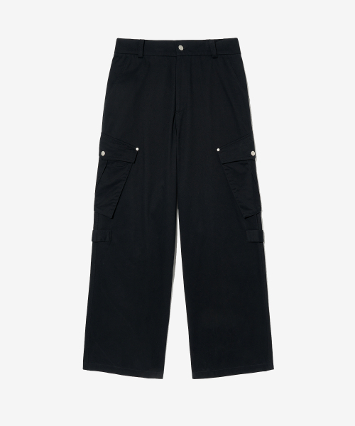 ECORR(エコル)の「コットンワイドカーゴパンツ_ブラック(その他パンツ・メンズ・その他・3(XL)/1(M)/2(L))」の1枚目の写真