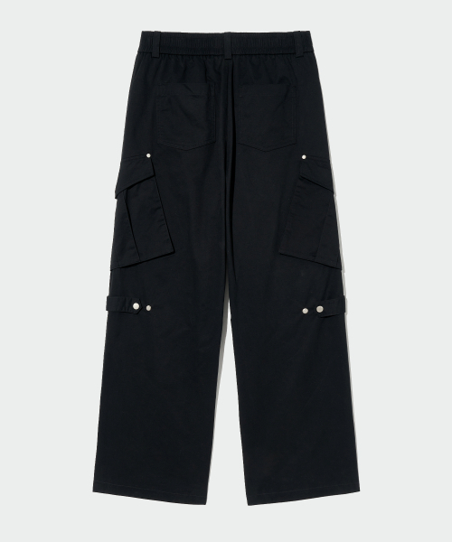 ECORR(エコル)の「コットンワイドカーゴパンツ_ブラック(その他パンツ・メンズ・その他・3(XL)/1(M)/2(L))」の2枚目の写真
